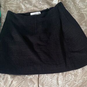 Mango Black A-Line Mini Skirt for Work